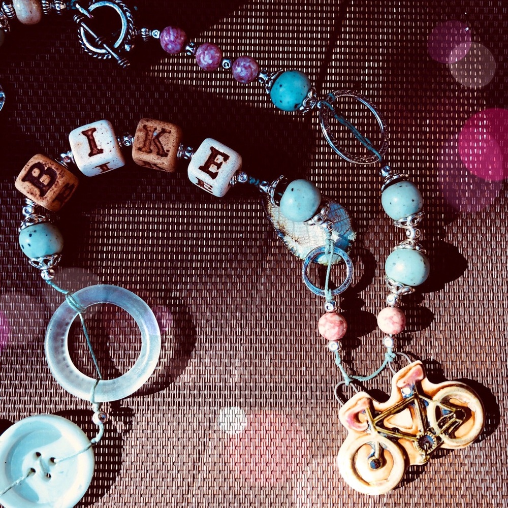 OOAK North Hampton Romp necklace w/ earrngs by Susan A Ray designer and author